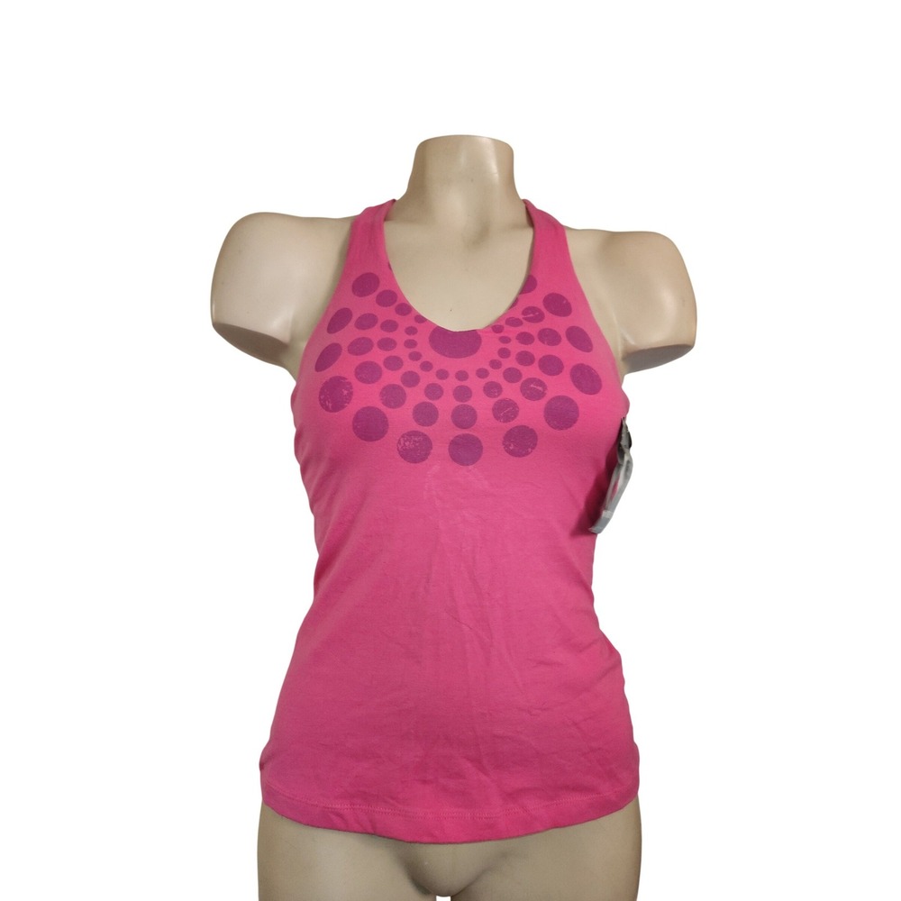 Marika NEW Pink Racerback Tank Top Built-In Shelf Bra M3072 SWB‎ 154 S workout